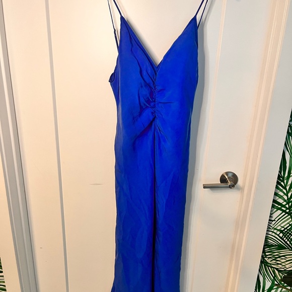 Zara Ruched Slip Dress - Picture 3 of 10